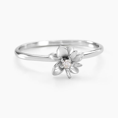 Bague Narcisse Dream Argent Blanc Oxyde De Zirconium - Bagues avec pierre Femme | Histoire d’Or