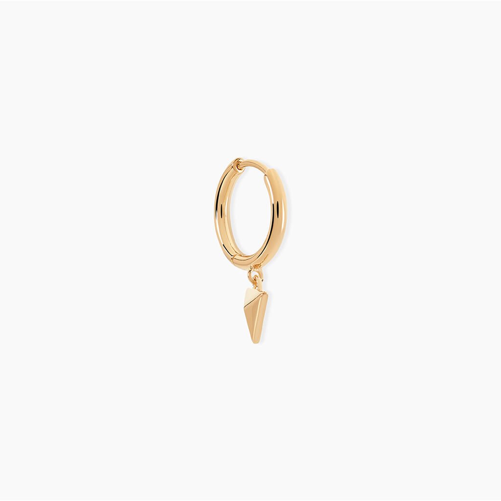 Créole Unitaire Basilio Plaqué Or Doré - Boucles d'oreilles créoles Homme | Histoire d’Or