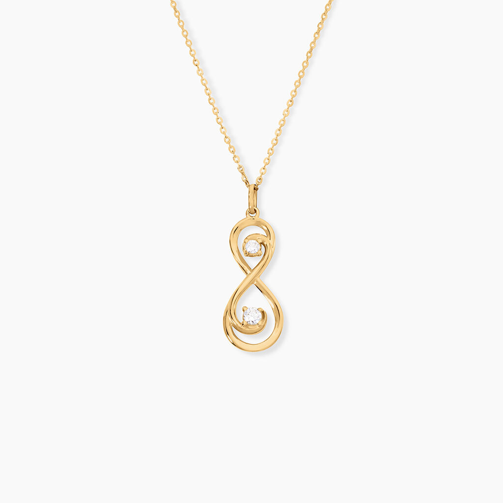 Collier Ademar Or Jaune Oxyde De Zirconium - Colliers Femme | Histoire d&rsquo;Or