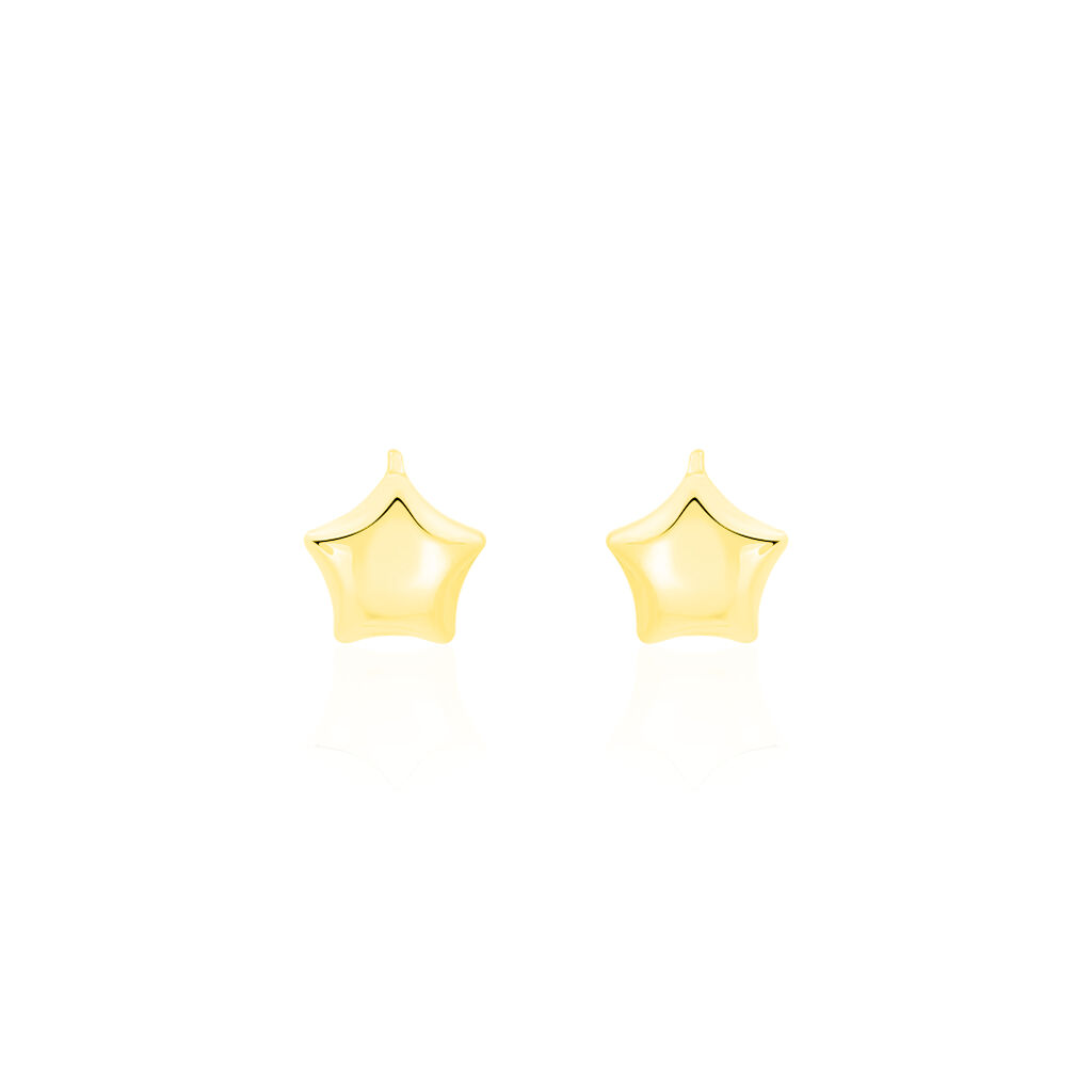 Boucles D'oreilles Puces Alphonsine Etoile Or Jaune - Clous d'oreilles Femme | Histoire d’Or