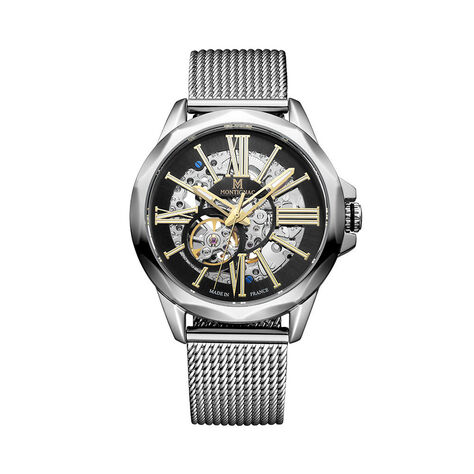 Montre Montignac Round Automatique Noir - Montres Homme | Histoire d&rsquo;Or