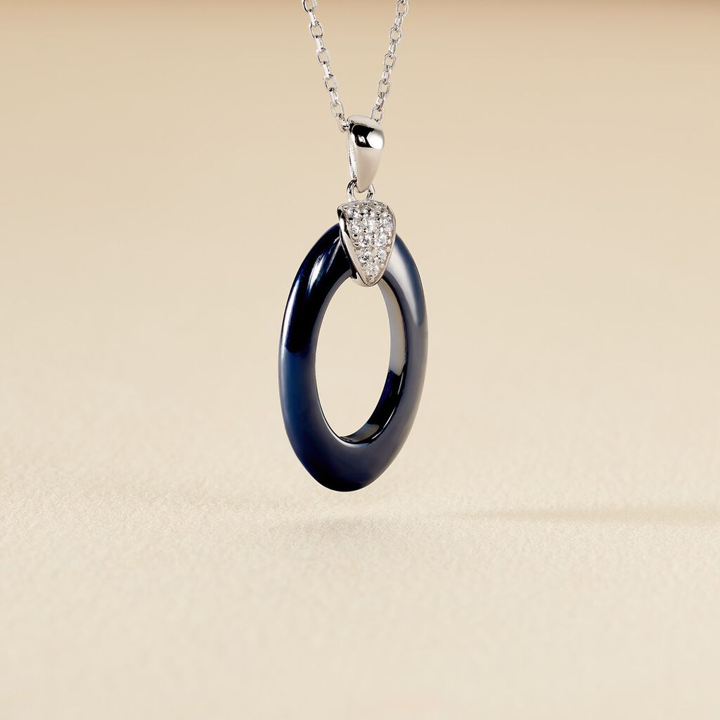 Collier Peer Argent Blanc Oxyde De Zirconium - Colliers fantaisie Femme | Histoire d’Or