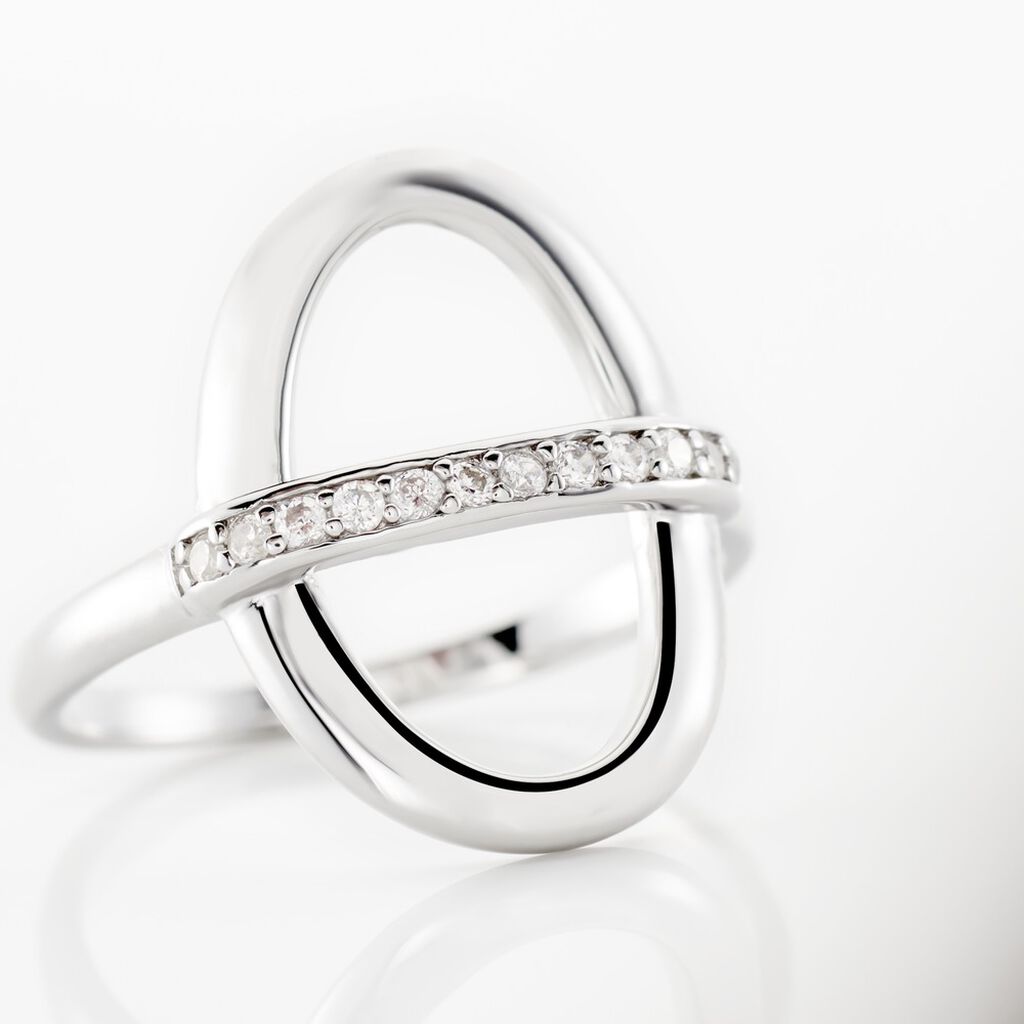 Bague Sabri Argent Oxydes De Zirconium - Bagues avec pierre Femme | Histoire d’Or