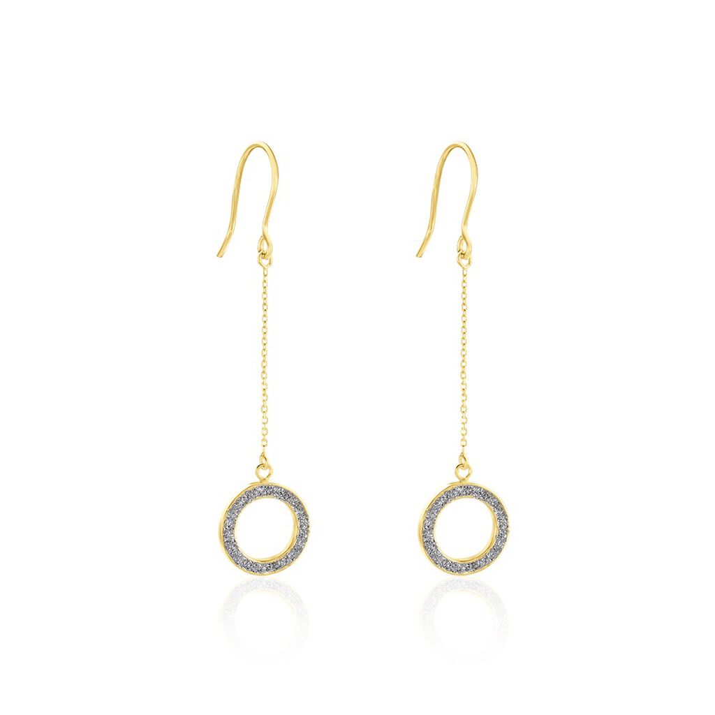 Boucles D'oreilles Pendantes Audria Or Jaune - Boucles d'oreilles pendantes Femme | Histoire d&rsquo;Or