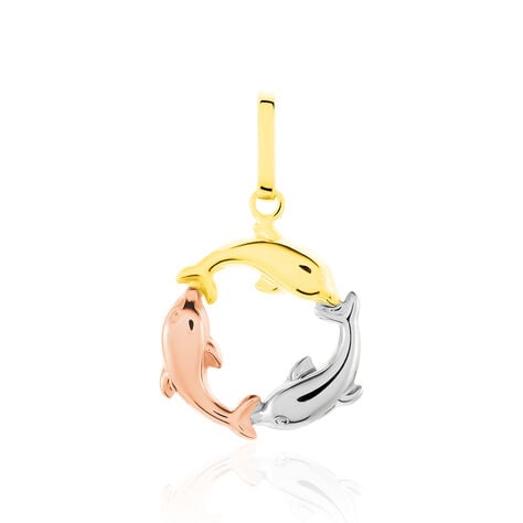 Pendentif Haizia Trio Dauphins Or Tricolore - Pendentifs Famille | Histoire d’Or