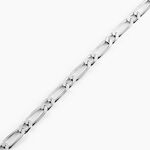 Bracelet Anilo Maille Alternee 1/1 Argent Blanc - Bracelets cha&icirc;ne Homme | Histoire d&rsquo;Or