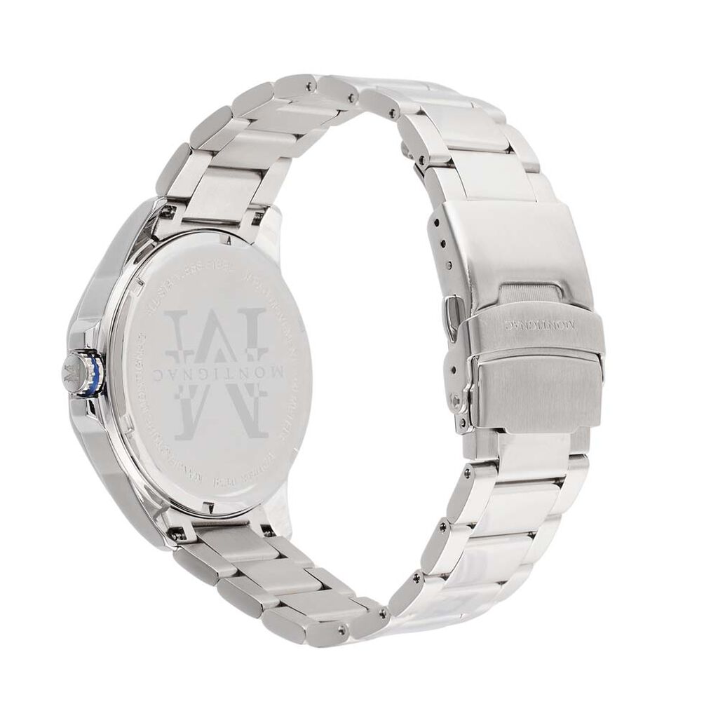 Montre Montignac Round Multifonction Bleu - Montres Homme | Histoire d’Or