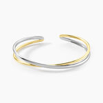 Bracelet Jonc Perfect Match Argent Bicolore - Bracelets joncs Femme | Histoire d&rsquo;Or