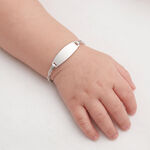 Bracelet Identit&eacute; Ericka Maille Singapour Or Blanc - Bracelets Communion Enfant | Histoire d&rsquo;Or
