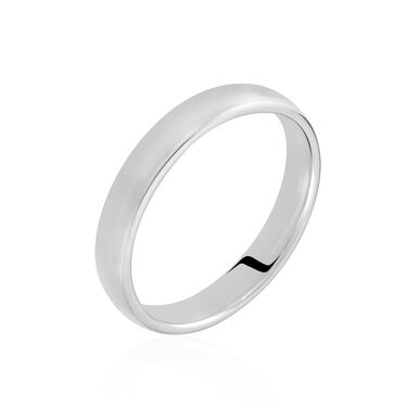 Alliance Apollos Demi Jonc Confort Palladium Blanc