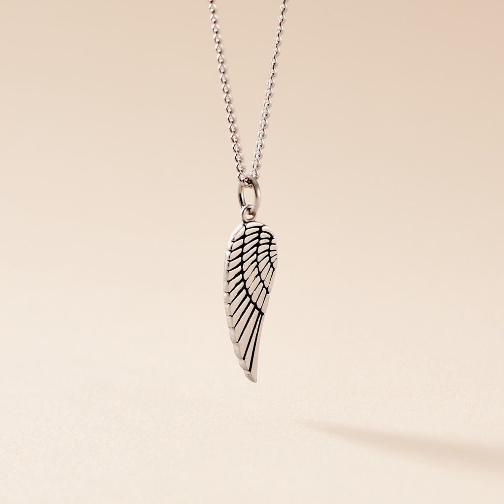 Collier Angyalka Acier Blanc - Colliers fantaisie Homme | Histoire d&rsquo;Or