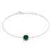 Bracelet Zea Argent Blanc Malachite - Bracelets Femme | Histoire d’Or