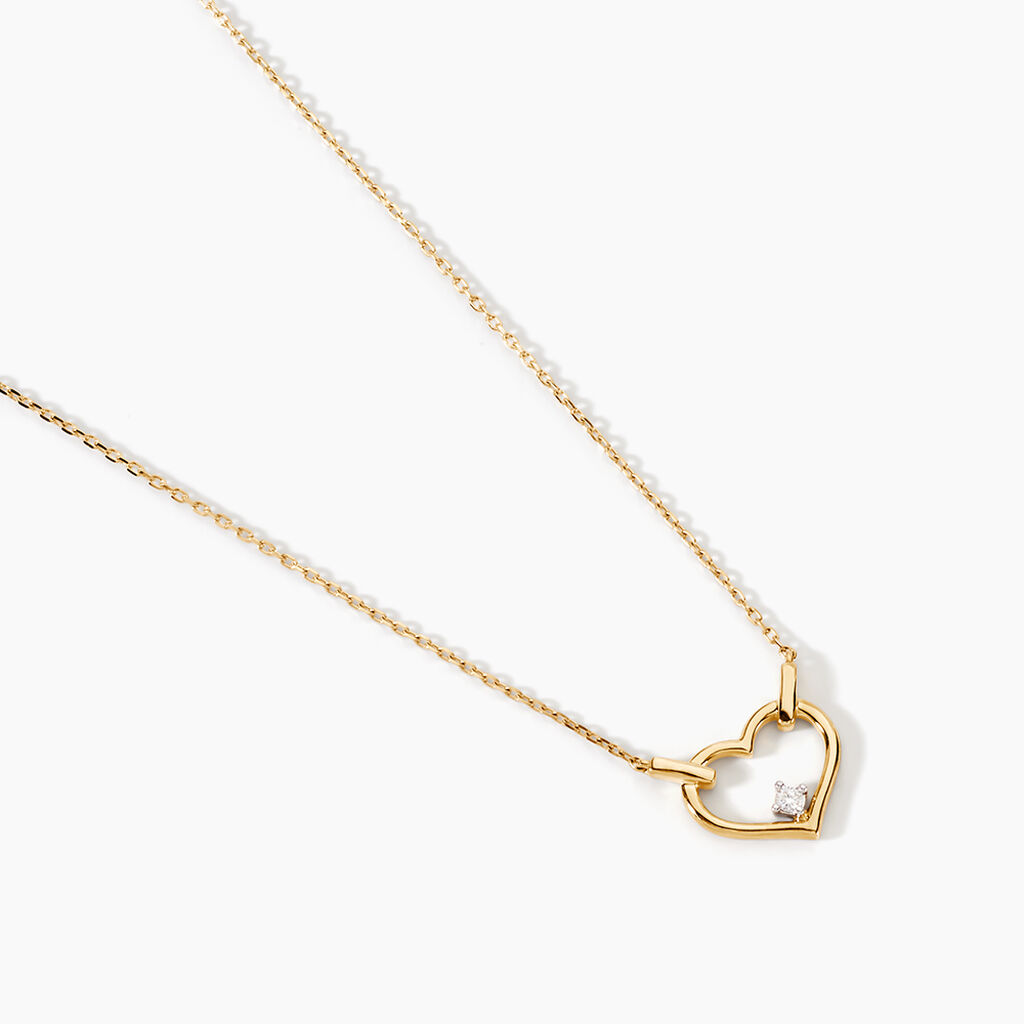 Collier Audney Or Jaune Diamant - F&ecirc;te des m&egrave;res Femme | Histoire d&rsquo;Or