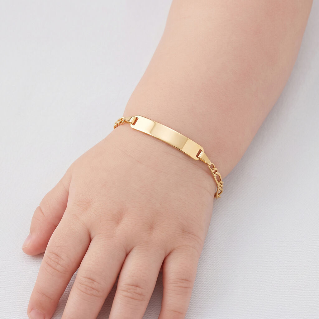 Bracelet Identite Bebe Or Jaune Bartolomee - Bracelets Communion Enfant | Histoire d&rsquo;Or