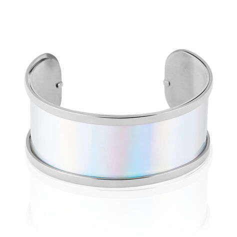 Bracelet Jonc Kayssi Acier Blanc - Bracelets joncs Femme | Histoire d’Or