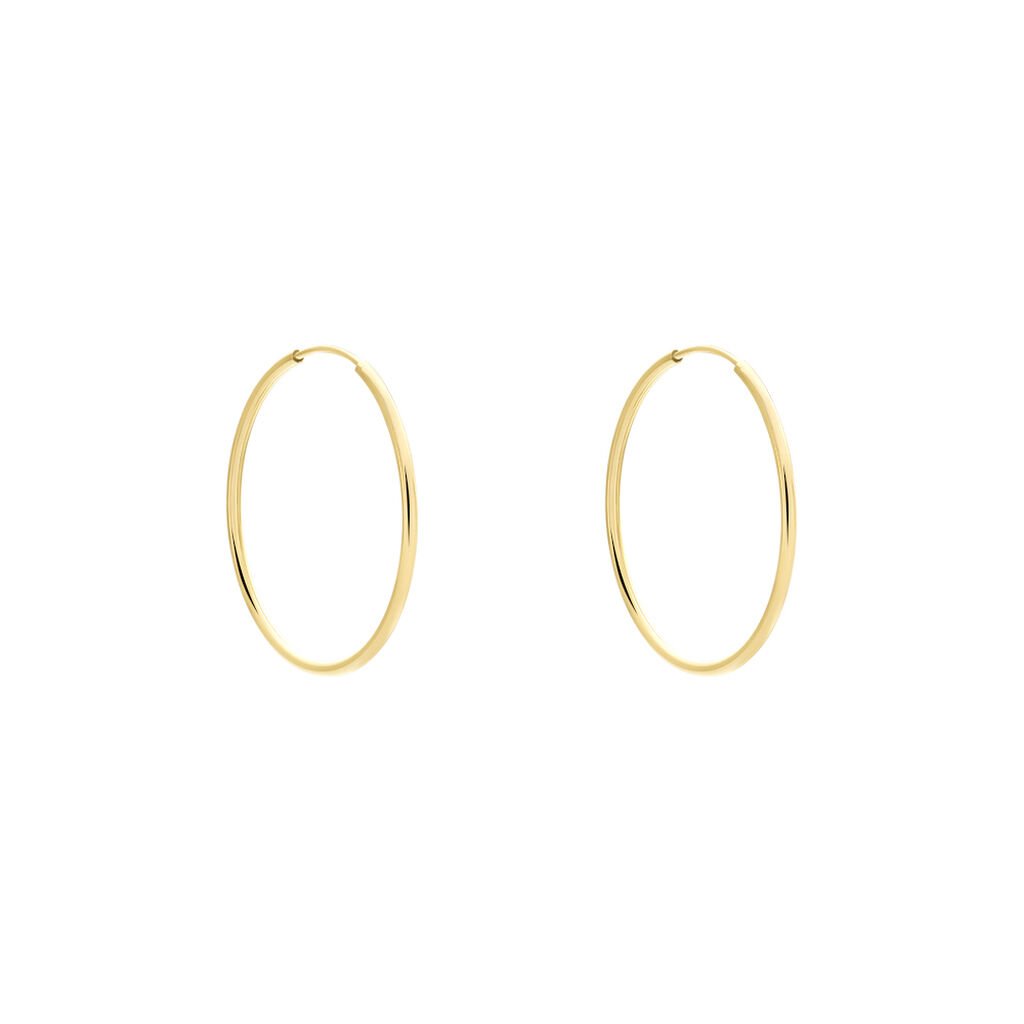 Créoles Dominae Or Jaune - Boucles d'oreilles créoles Femme | Histoire d’Or