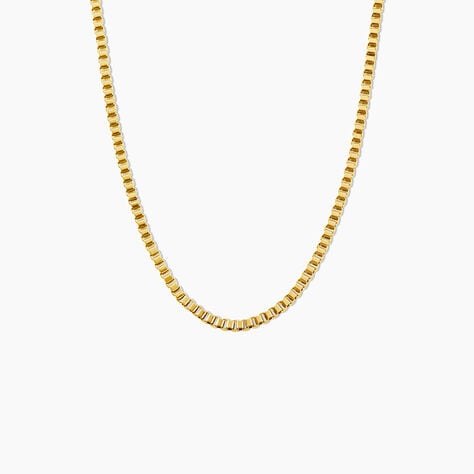 Collier Coraly Acier Jaune - Bijoux sans pierre Femme | Histoire d&rsquo;Or