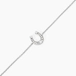 Bracelet Court Argent Blanc Centaures Oxyde De Zirconium - Bracelets Femme | Histoire d&rsquo;Or