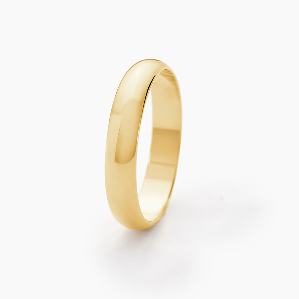 Alliance Aphroditia Demi Jonc Bombe Or Jaune - Alliances Famille | Histoire d’Or