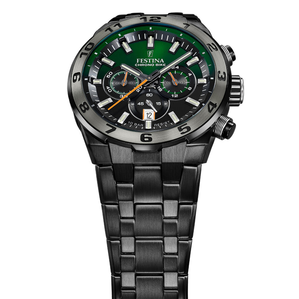 Montre Festina Chrono Bike Vert - Montres Homme | Histoire d’Or