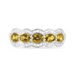 Bague Margaux Or Jaune Citrine Et Diamant - Bagues avec pierre Femme | Histoire d&rsquo;Or