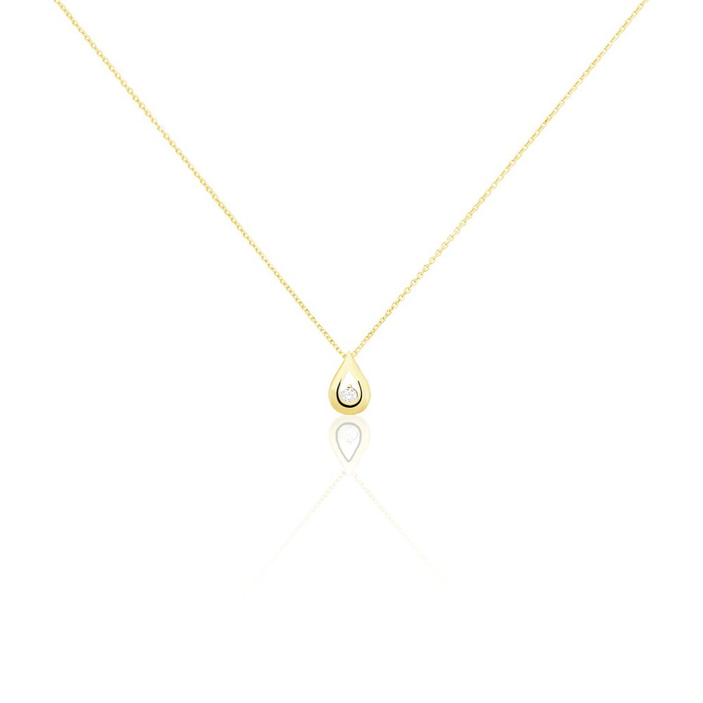 Collier Purete Or Jaune Diamant