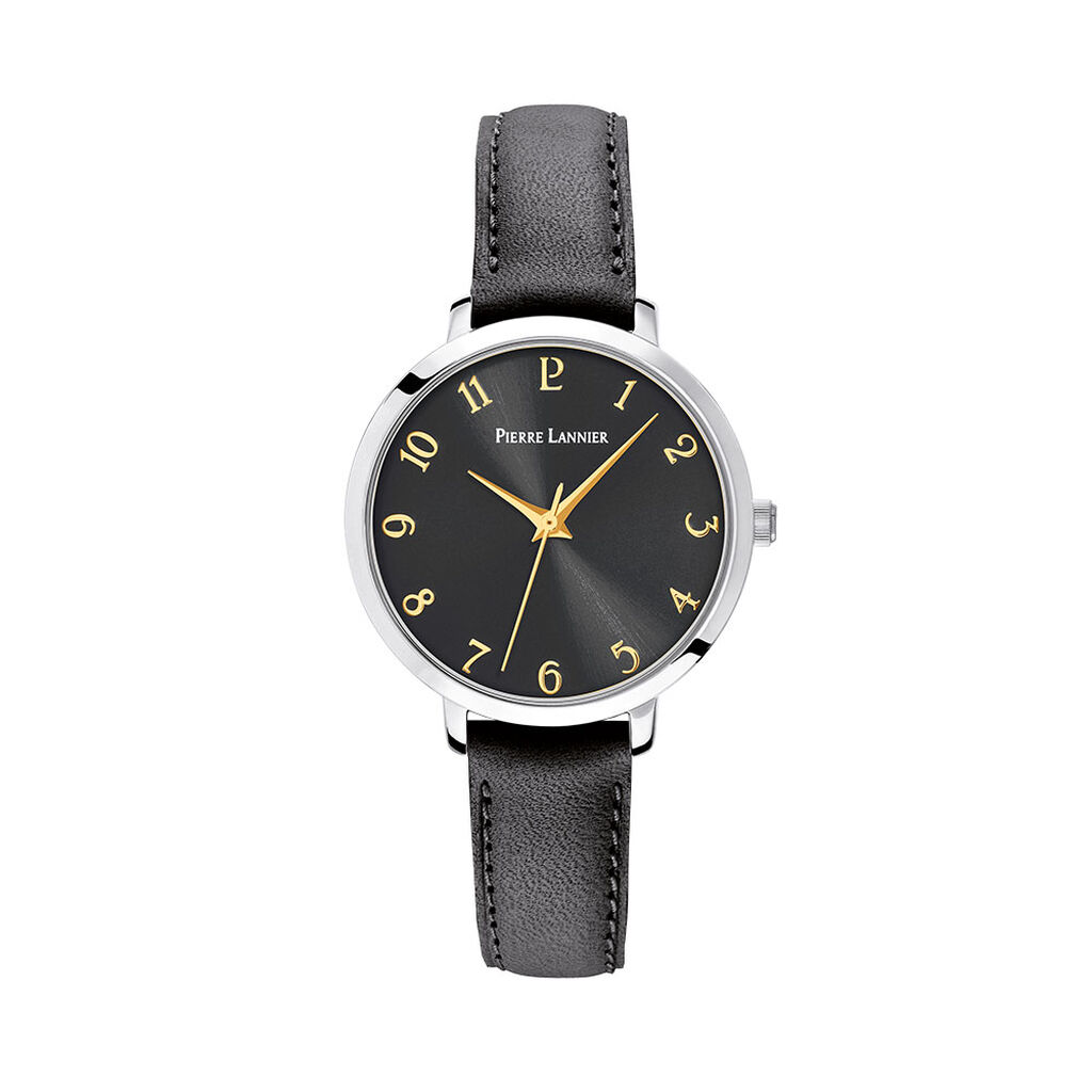 Montre Pierre Lannier Chouquette Noir - Montres Femme | Histoire d’Or