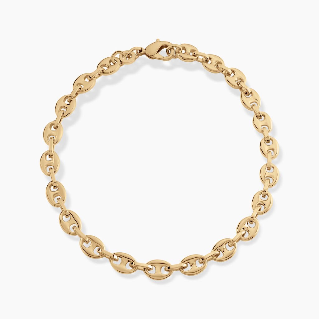 Bracelet William Plaqu&eacute; Or Jaune - Bracelets cha&icirc;ne Femme | Histoire d&rsquo;Or