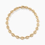 Bracelet William Plaqu&eacute; Or Jaune - Bracelets cha&icirc;ne Femme | Histoire d&rsquo;Or