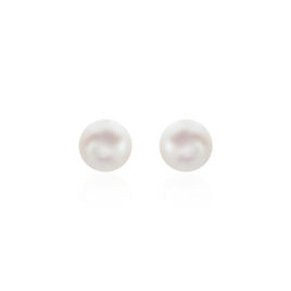 Boucles D'oreilles Puces Suki Or Jaune Perle De Culture - Clous d'oreilles Femme | Histoire d’Or