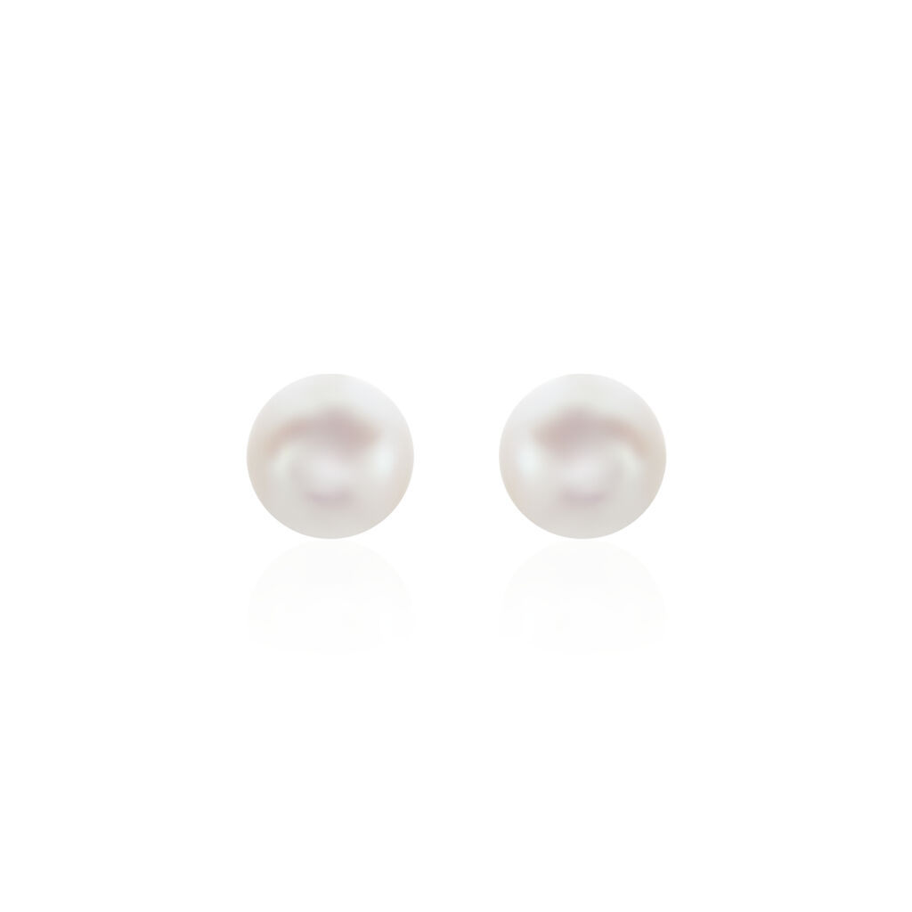 Boucles D'oreilles Puces Suki Or Jaune Perle De Culture - Clous d'oreilles Femme | Histoire d’Or