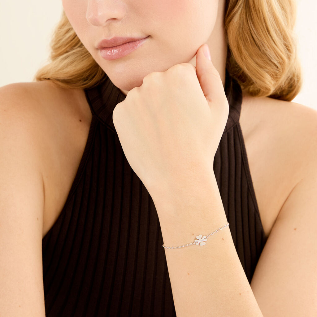Bracelet Naomie Argent Blanc - Bracelets fantaisie Femme | Histoire d&rsquo;Or