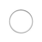 Alliance Matheo Ruban Plat Or Blanc - Alliances Unisex | Histoire d&rsquo;Or