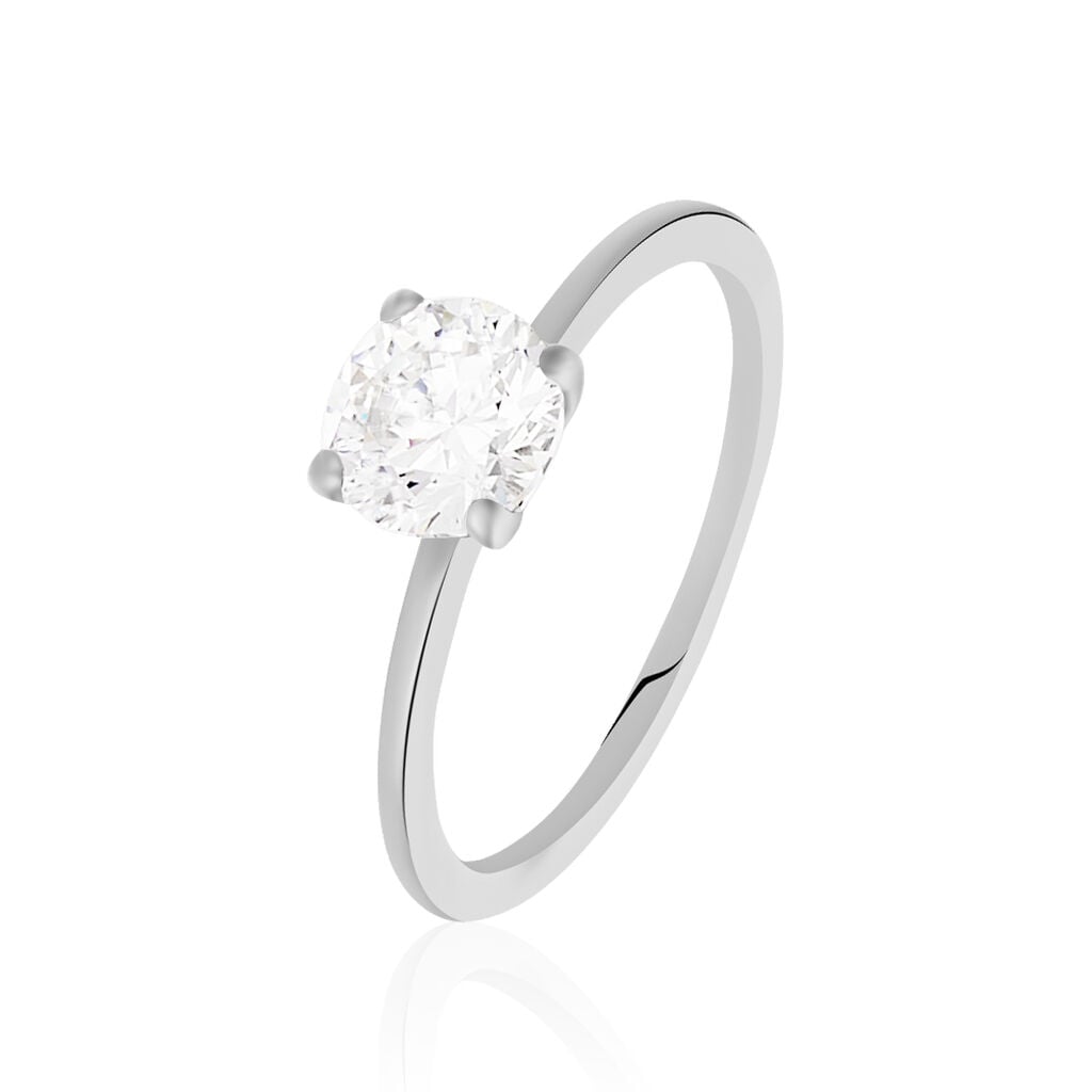 Bague Solitaire Gatiane Argent Oxyde De Zirconium - Bagues solitaires Femme | Histoire d&rsquo;Or