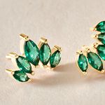 Boucles D'oreilles Puces Amazonia Plaqu&eacute; Or Jaune Oxyde De Zirconium - Boucles d'oreilles fantaisie Femme | Histoire d&rsquo;Or