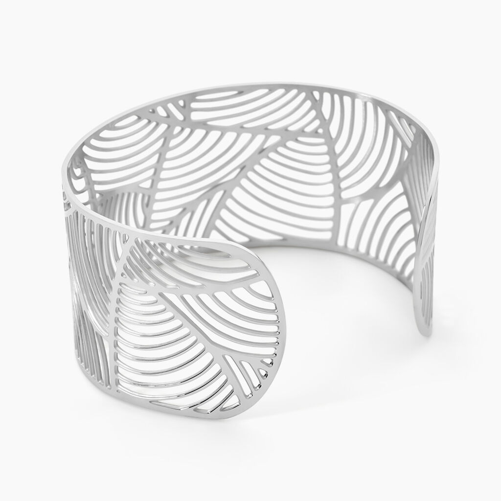 Bracelet Jonc Andor Acier Blanc - Bracelets joncs Femme | Histoire d&rsquo;Or