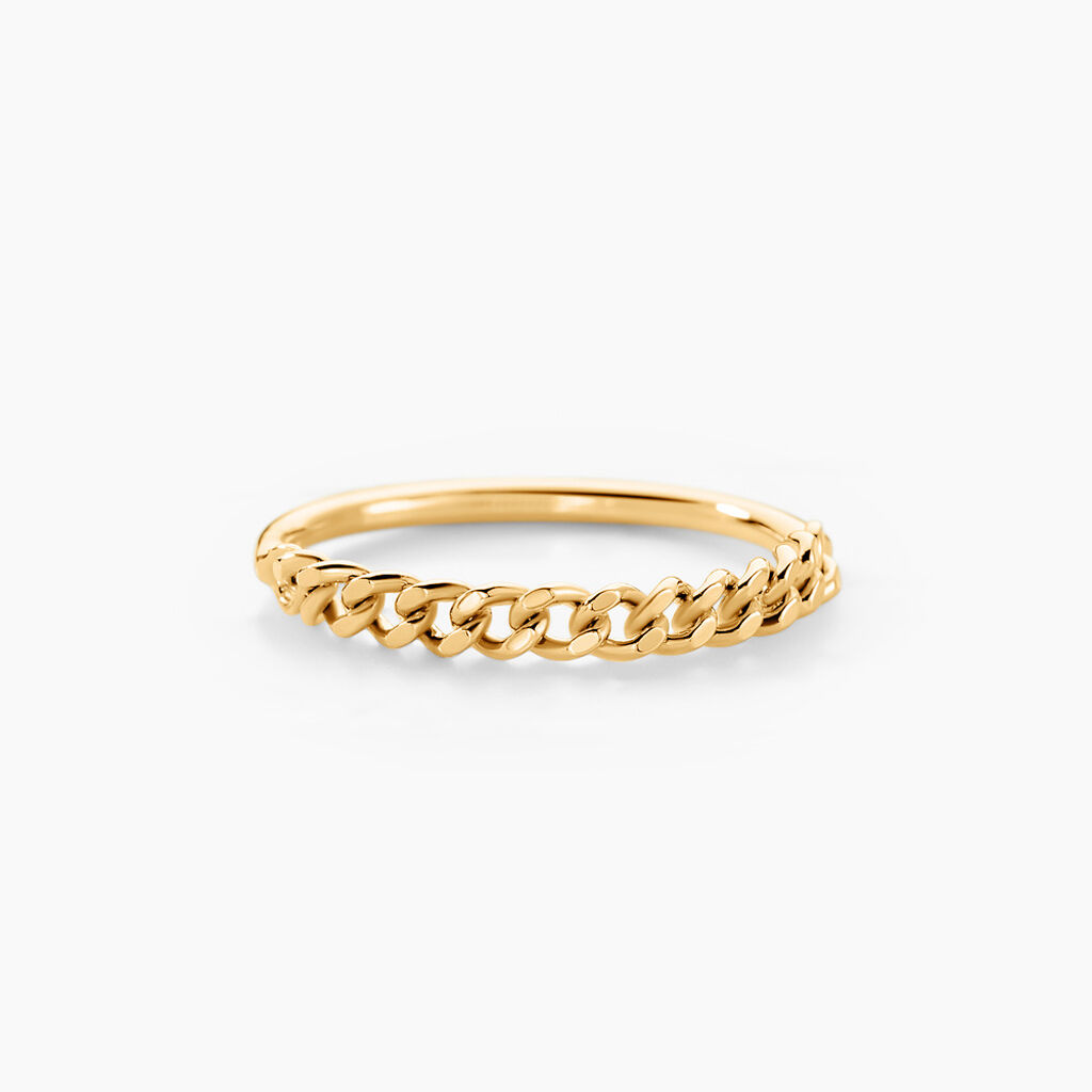 Bague Serenity Plaque Or Jaune - Bagues fantaisie Femme | Histoire d’Or