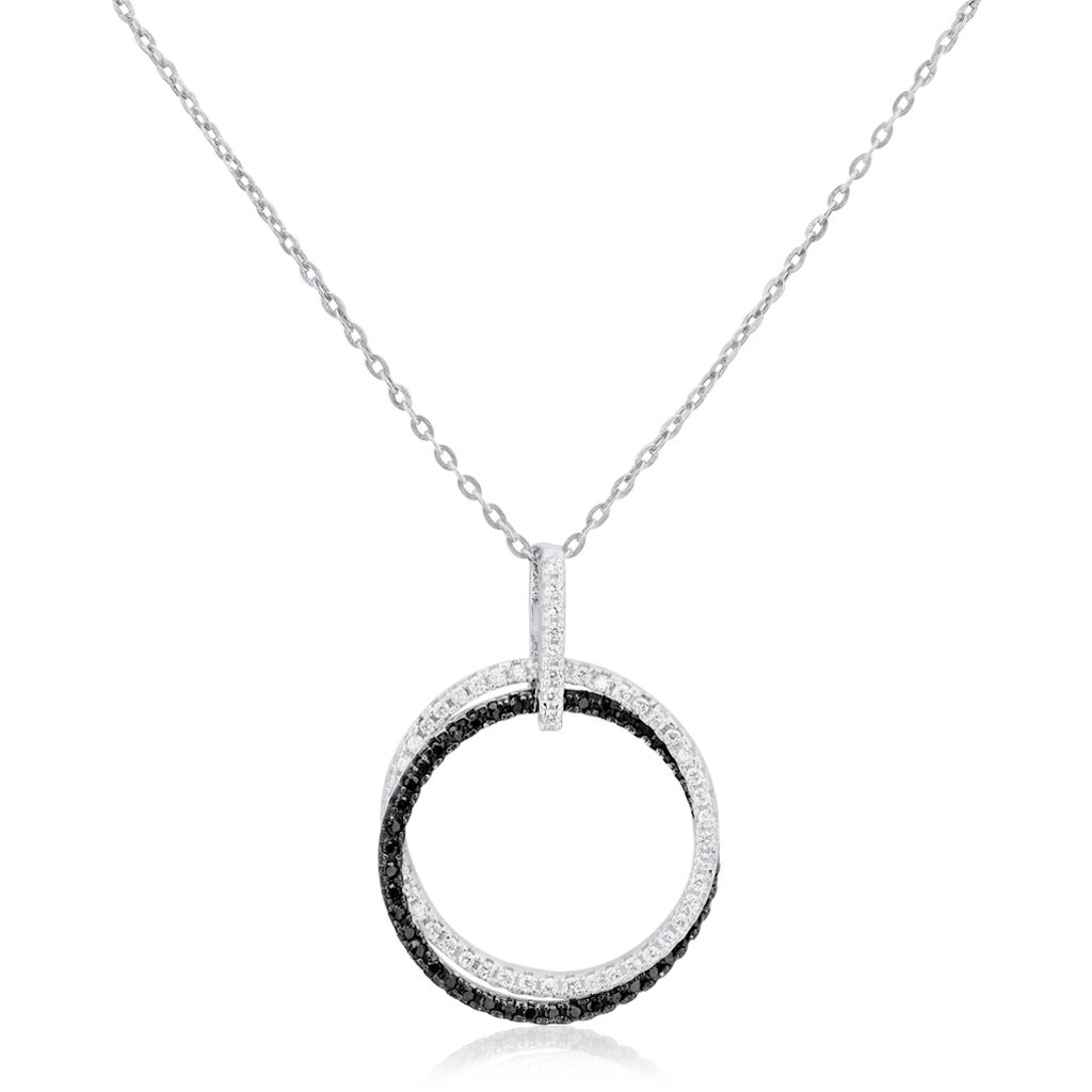 Collier Livvy Argent Blanc Oxyde De Zirconium
