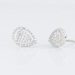 Boucles D'oreilles Puces Izia Or Blanc Diamant - Clous d'oreilles Femme | Histoire d&rsquo;Or