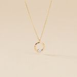Collier Gisa Jaune Diamant Blanc - Colliers Femme | Histoire d&rsquo;Or