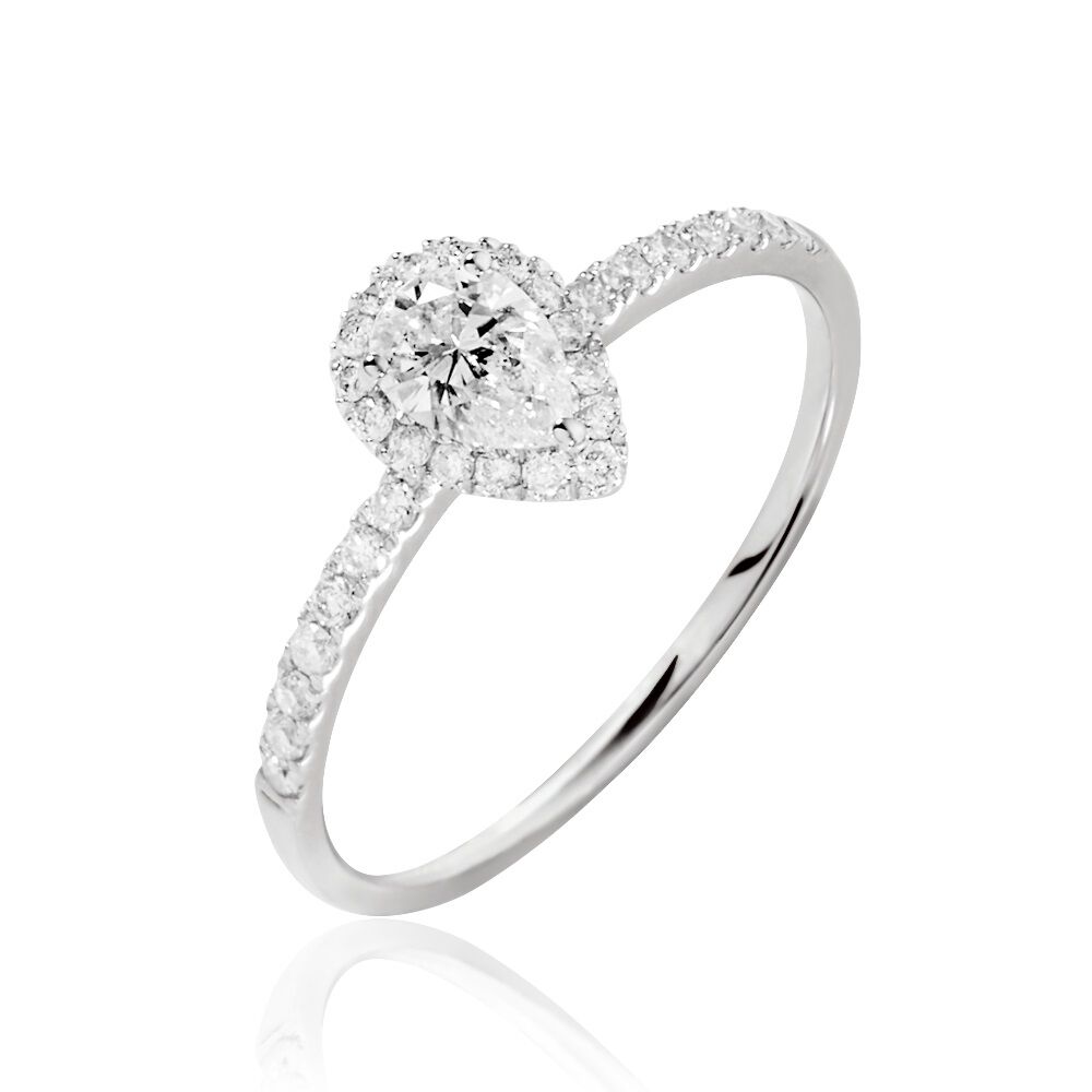 Bague goutte diamant store