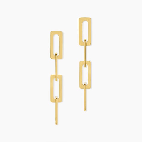 Boucles D'oreilles Pendantes Gracen Acier Jaune - Boucles d'oreilles fantaisie Femme | Histoire d’Or