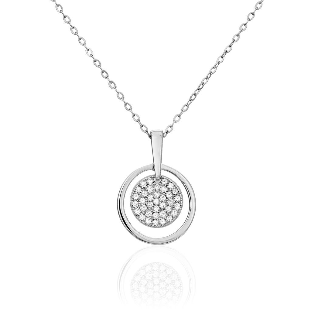 Collier Valerie Argent Blanc Oxyde De Zirconium