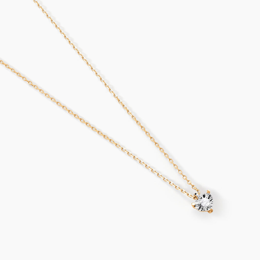 Collier Diamotion Or Jaune Diamant - F&ecirc;te des m&egrave;res Femme | Histoire d&rsquo;Or