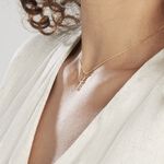 Pendentif Canice Croix Or Jaune Oxyde De Zirconium - Pendentifs Communion Famille | Histoire d&rsquo;Or