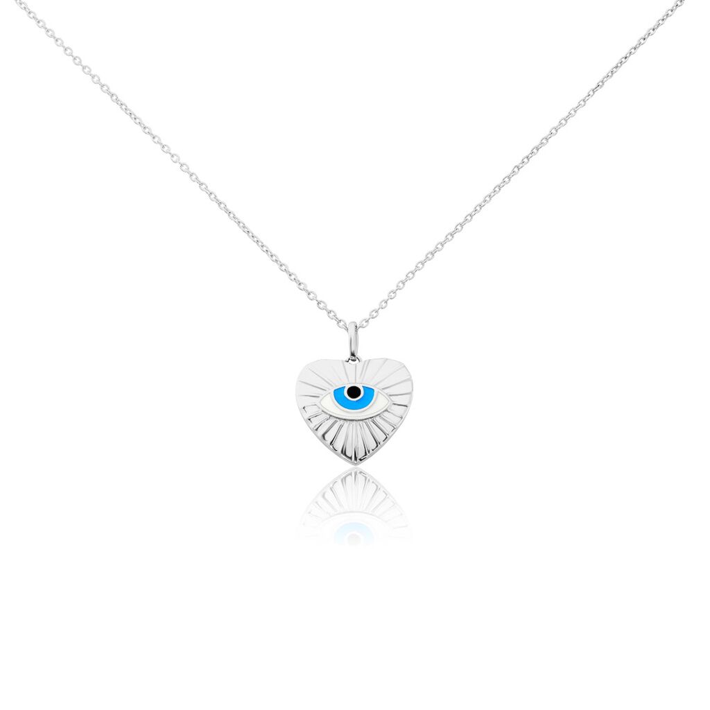 Collier Parad'eyes Argent Blanc