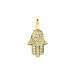Pendentif Fatima Or Jaune Oxyde De Zirconium - Pendentifs Coeur Femme | Histoire d’Or