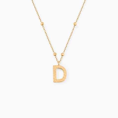 Collier Plaqué Or Jaune Lettra - Colliers fantaisie Femme | Histoire d’Or