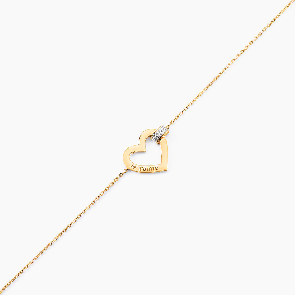 Bracelet Ruxandra Or Jaune Diamant - Bracelets Femme | Histoire d’Or
