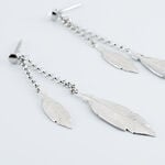 Boucles D'oreilles Pendantes Euriell Argent Blanc - Boucles d'oreilles fantaisie Femme | Histoire d&rsquo;Or